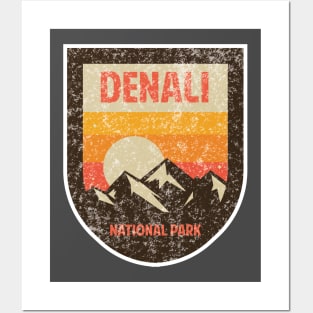 Denali National Park Retro Posters and Art